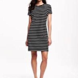 Old Navy Black and White Sheath Mini Dress
